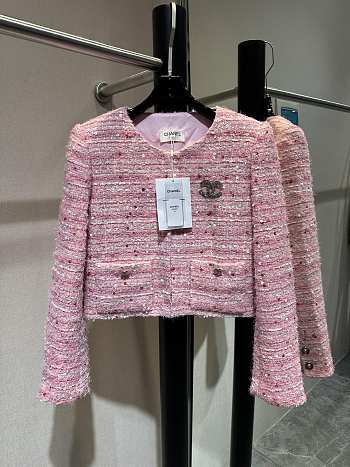 Chanel Pink Tweed Jacket