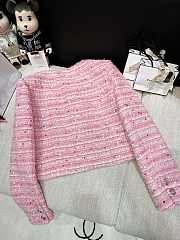 Chanel Pink Tweed Jacket - 2