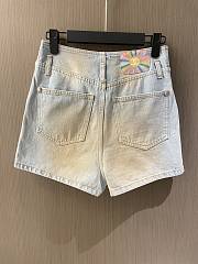 Chanel Mini Short Blue Cotton  - 3