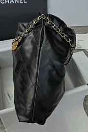 Chanel 22 Black Lambskin Bag Medium - 42x39x8cm - 3