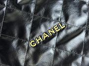 Chanel 22 Black Lambskin Bag Large - 47x46x10cm - 3