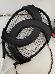 Chanel Cocomark Tennis Racket & Black Leather Chain Cover - 5