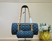 Louis Vuitton M46830 Papillon Monogram Denim Bag - 27x11x13cm - 1