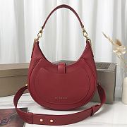 Bvlgari Red Medium Metallic Leather Serpenti Bag - 25.5x25x5.5cm - 5