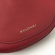 Bvlgari Red Medium Metallic Leather Serpenti Bag - 25.5x25x5.5cm - 3