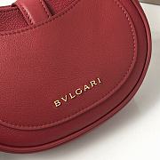 Bvlgari Red Small Metallic Leather Serpenti Bag - 19.5x20x5cm - 2