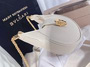 Bvlgari White Micro Leather Serpenti Bag - 19.5x20x5cm - 4