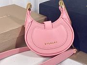 Bvlgari Pink Micro Metallic Leather Serpenti Bag - 13x8x3.5cm - 4