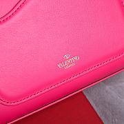 Valentino Garavani VLogo Hot Pink Leather Bag - 18x13x5cm - 2