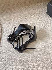 YSL Women's All Black Cassandra Sandals - 2