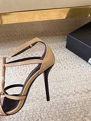 YSL Women's Beige Cassandra Sandals - 3