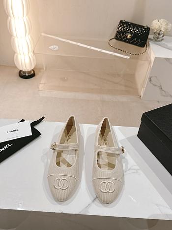Chanel Beige Flats Shoes