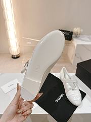 Chanel Mary Janes Cotton & Silk White - 2