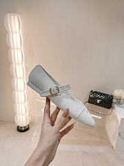 Chanel Mary Janes Cotton & Silk White - 5