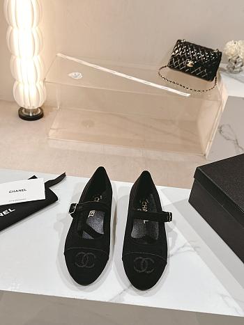 Chanel Black Flats Shoes