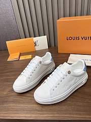 Louis Vuitton White Sneakers Denim Tag - 4