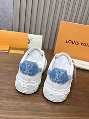 Louis Vuitton White Sneakers Denim Tag - 3