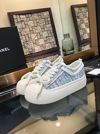 Chanel Blue Sneakes 