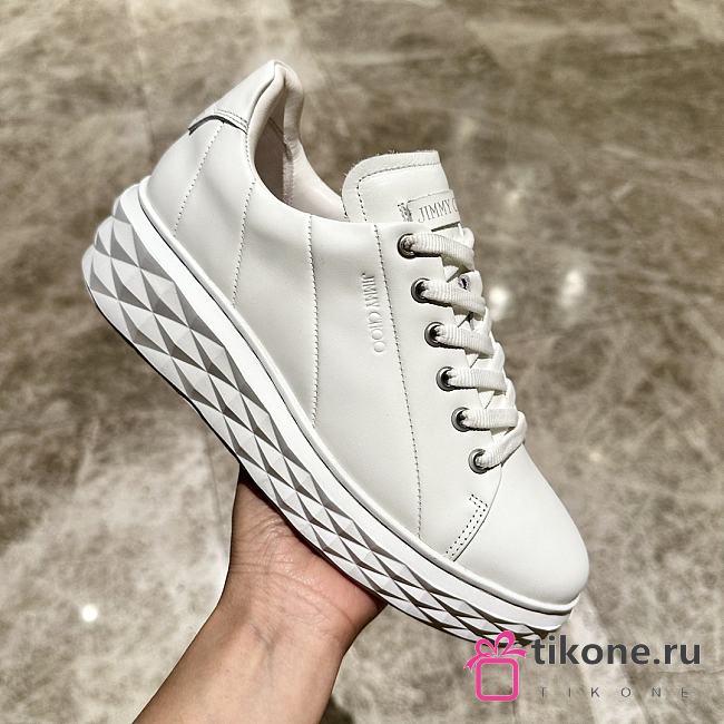 Jimmy Choo White Light Sneakers - 1