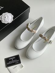 Chanel Gold Coin Buckle Mary Jane Loafers - 1