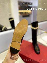 Valentino Calfskin Leather Roman Stud Boots - 4