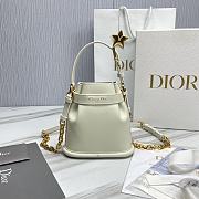 Dior Small C'est Latte CD-Embossed Calfskin Bag - 17x7x18cm - 3