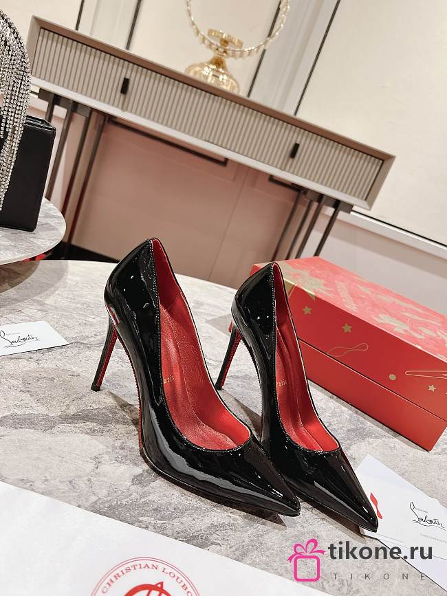 Christian Louboutin Black Leather High Heels  - 1