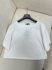 Prada White T-shirt With Logo - 1