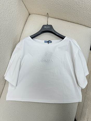 Prada White T-shirt With Logo