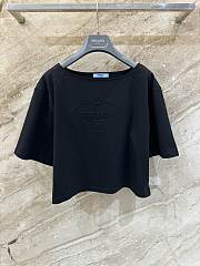 Prada Black T-shirt With Logo - 1