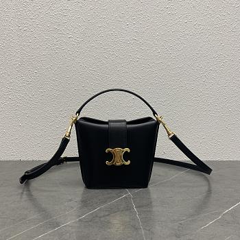 Celine Mini Black Bucket Bag - 12.5x5x14cm