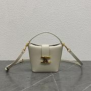 Celine Mini White Bucket Bag - 12.5x5x14cm - 1