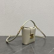 Celine Mini White Bucket Bag - 12.5x5x14cm - 3