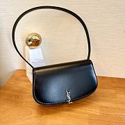 YSL Voltaire Black Leather Bag - 13.5x17.5x5cm - 1
