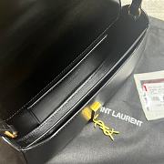 YSL Voltaire Black Leather Bag - 13.5x17.5x5cm - 5