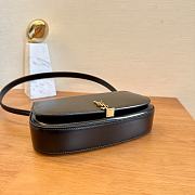 YSL Voltaire Black Leather Bag - 13.5x17.5x5cm - 4