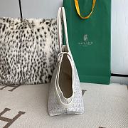 Goyard Chien Gris Pet Bag In White Leather - 27x15x33.5cm - 4