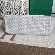 Goyard Chien Gris Pet Bag In White Leather - 27x15x33.5cm - 2