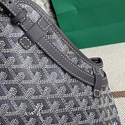 Goyard Chien Gris Pet Bag In Grey Leather - 27x15x33.5cm - 5