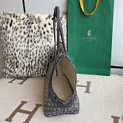 Goyard Chien Gris Pet Bag In Grey Leather - 27x15x33.5cm - 2