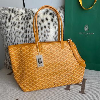 Goyard Chien Gris Pet Bag In Yellow Leather - 27x15x33.5cm