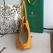 Goyard Chien Gris Pet Bag In Yellow Leather - 27x15x33.5cm - 4