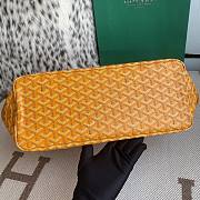 Goyard Chien Gris Pet Bag In Yellow Leather - 27x15x33.5cm - 2