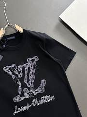 Louis Vuitton Men's T-shirt Black - 3