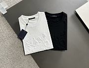 Louis Vuitton Men's T-shirt Dragon Pattern Black - 4