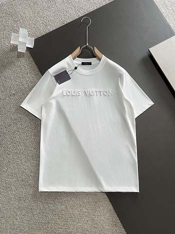 Louis Vuitton Men's White T-shirt With Logo