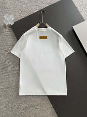 Louis Vuitton Men's White T-shirt With Logo - 3