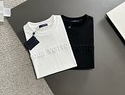 Louis Vuitton Men's Black T-shirt With Logo - 3