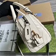 Gucci Marmont White Leather Bag - 27x13.5x10cm - 5