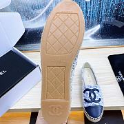 Chanel Blue Denim Espadrilles Tweed Lambskin - 5